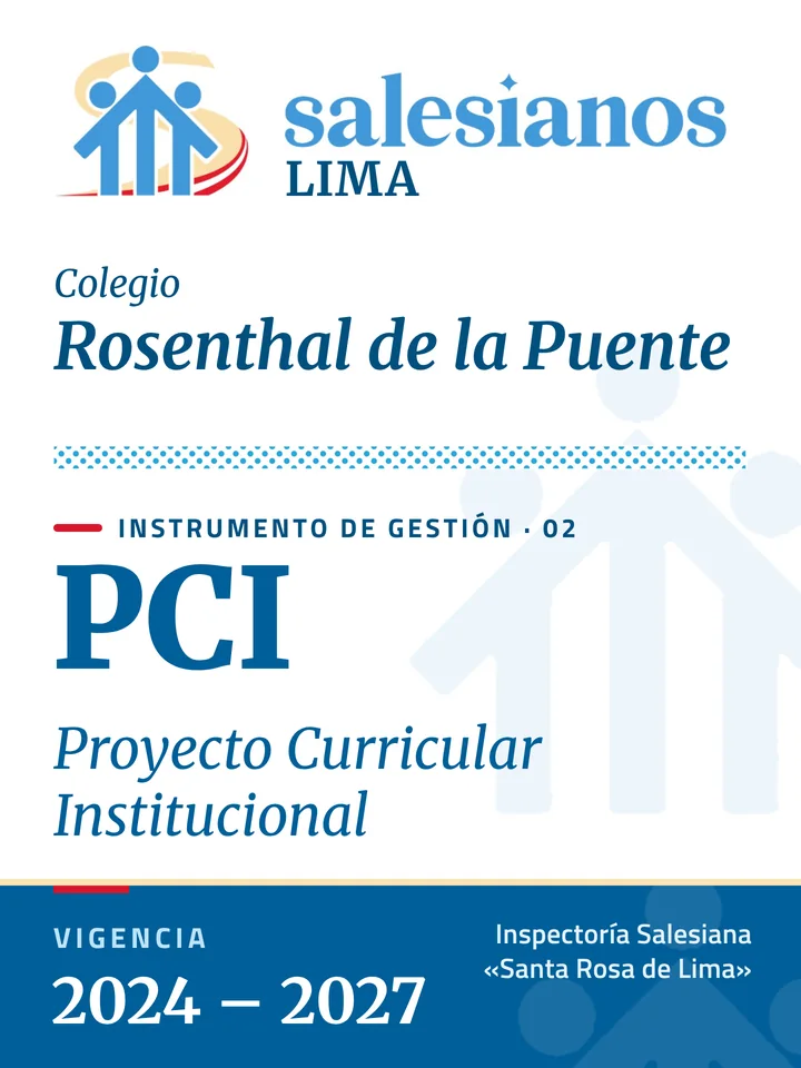 Portada del Proyecto Curricular Institucional (PCI) — Rosenthal de la Puente – Lima, vigencia 2026